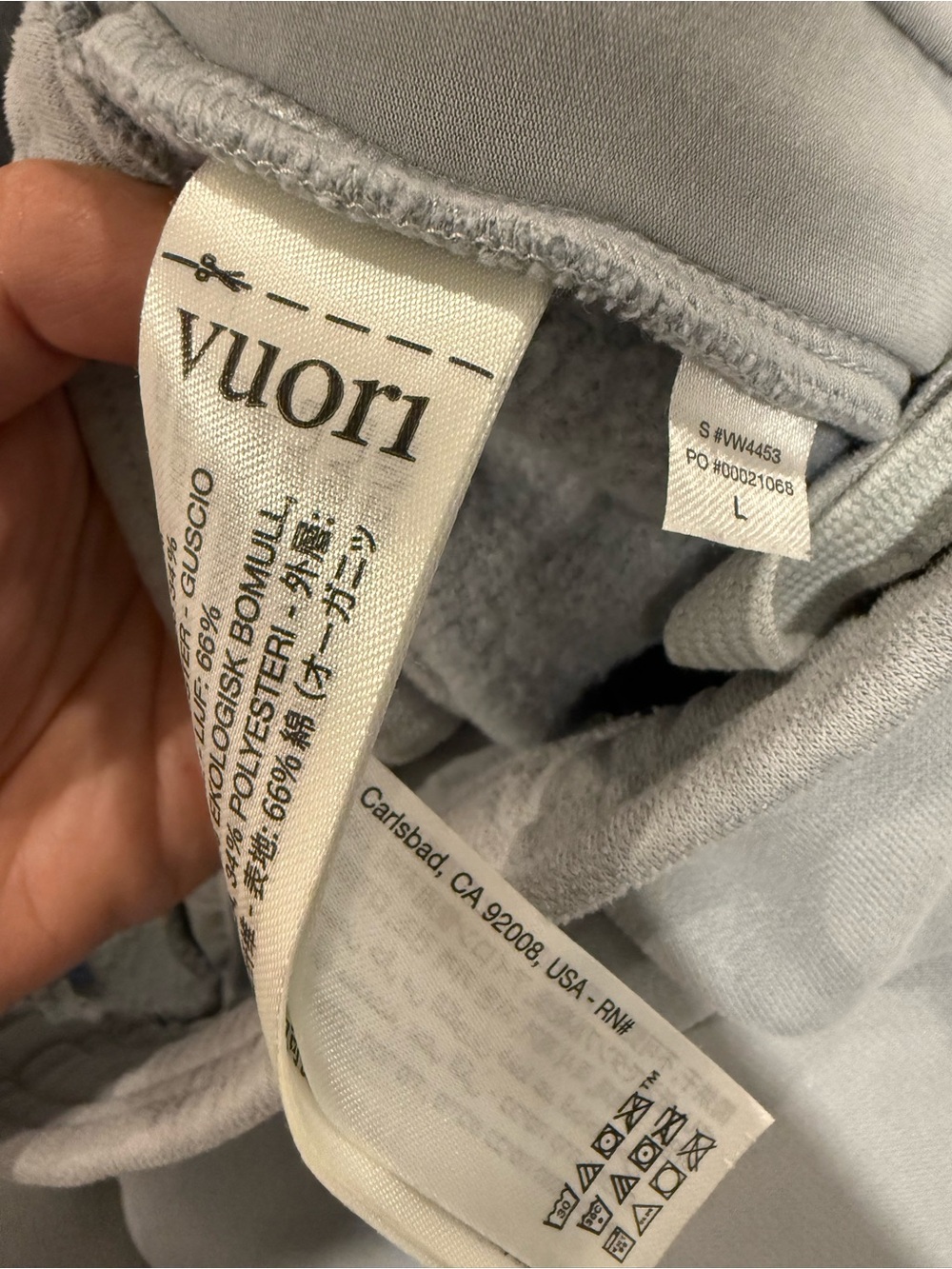 Vuori light blue Sweatpants & Half‑Zip Hoodie Set - Picture 3 of 4